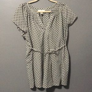 Motherhood Maternity polka dot blouse